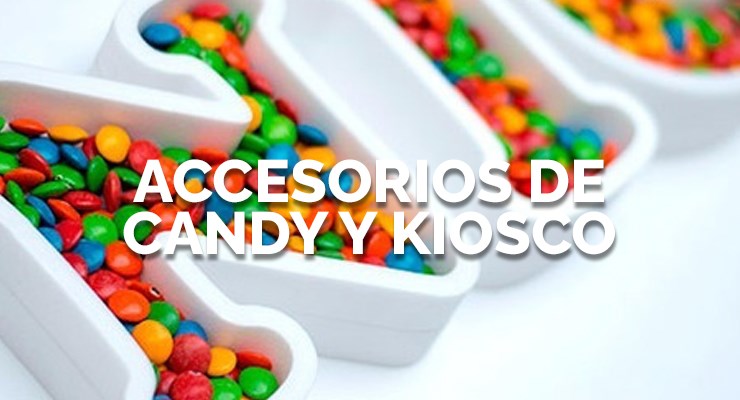 Accesorios de Candy y kiosco